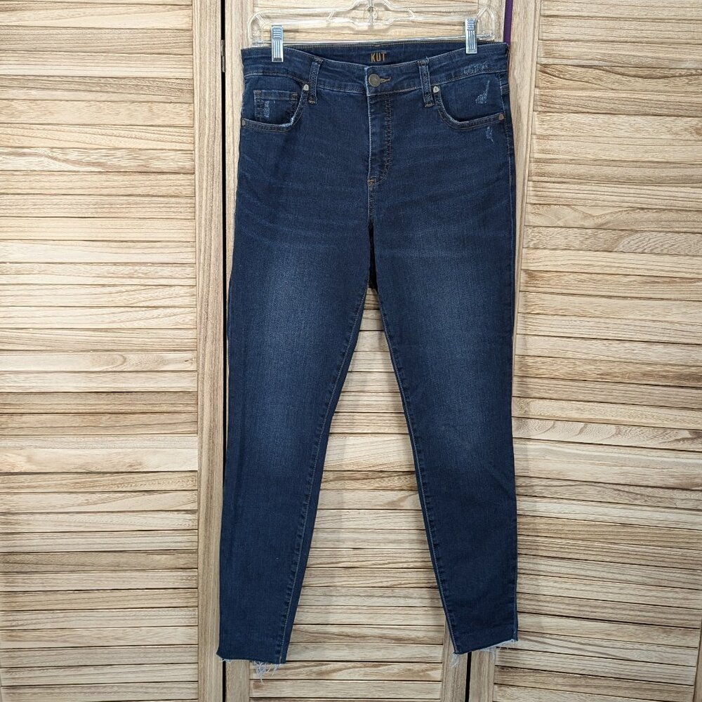 Kut from the Kloth Jeans Fab Ab Crop Skinny High Rise Size 6